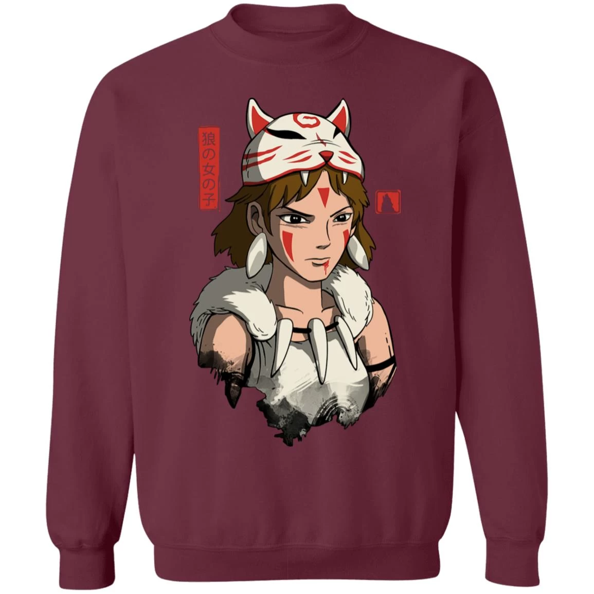 Mononoke The Wolf Girl Sweatshirt 16 Mononoke The Wolf Girl Sweatshirt - Image 14