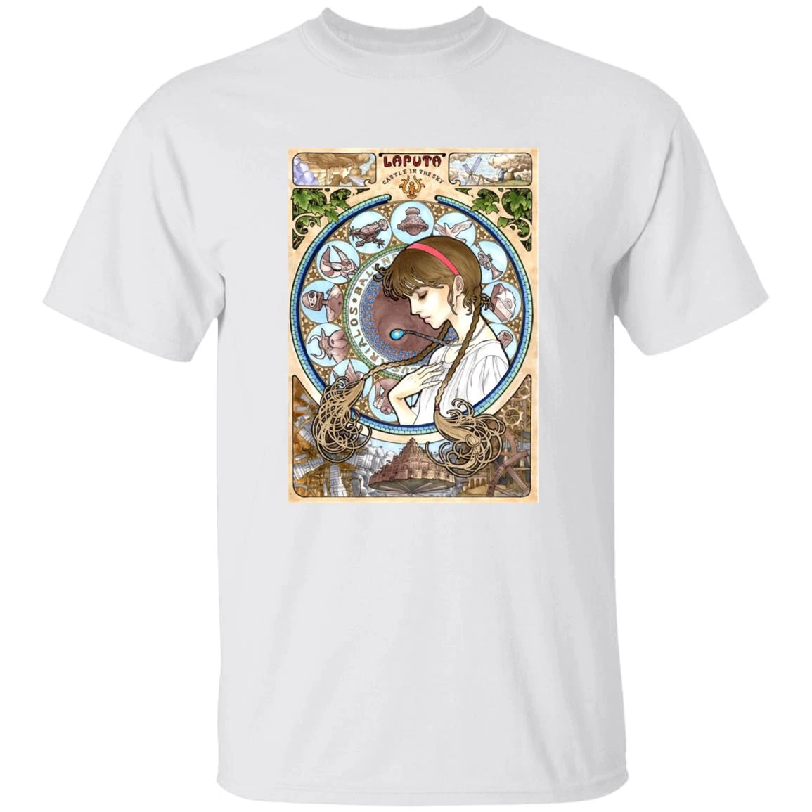 Laputa: Castle In The Sky – Sheeta Portrait Art T Shirt 20 Laputa: Castle In The Sky – Sheeta Portrait Art T Shirt - Image 18