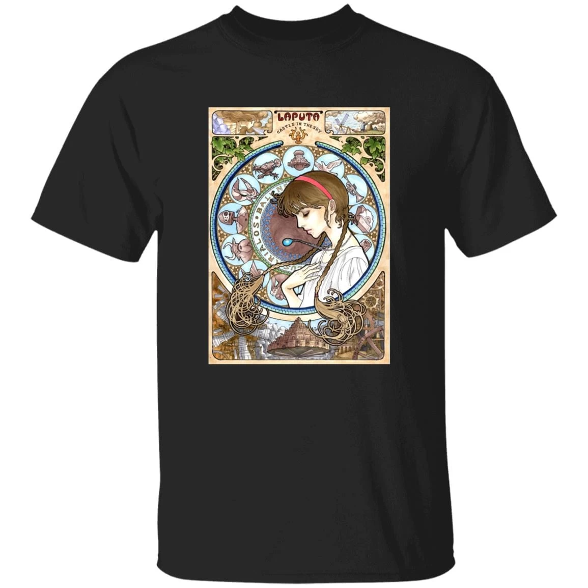 Laputa: Castle In The Sky – Sheeta Portrait Art T Shirt 12 Laputa: Castle In The Sky – Sheeta Portrait Art T Shirt - Image 10