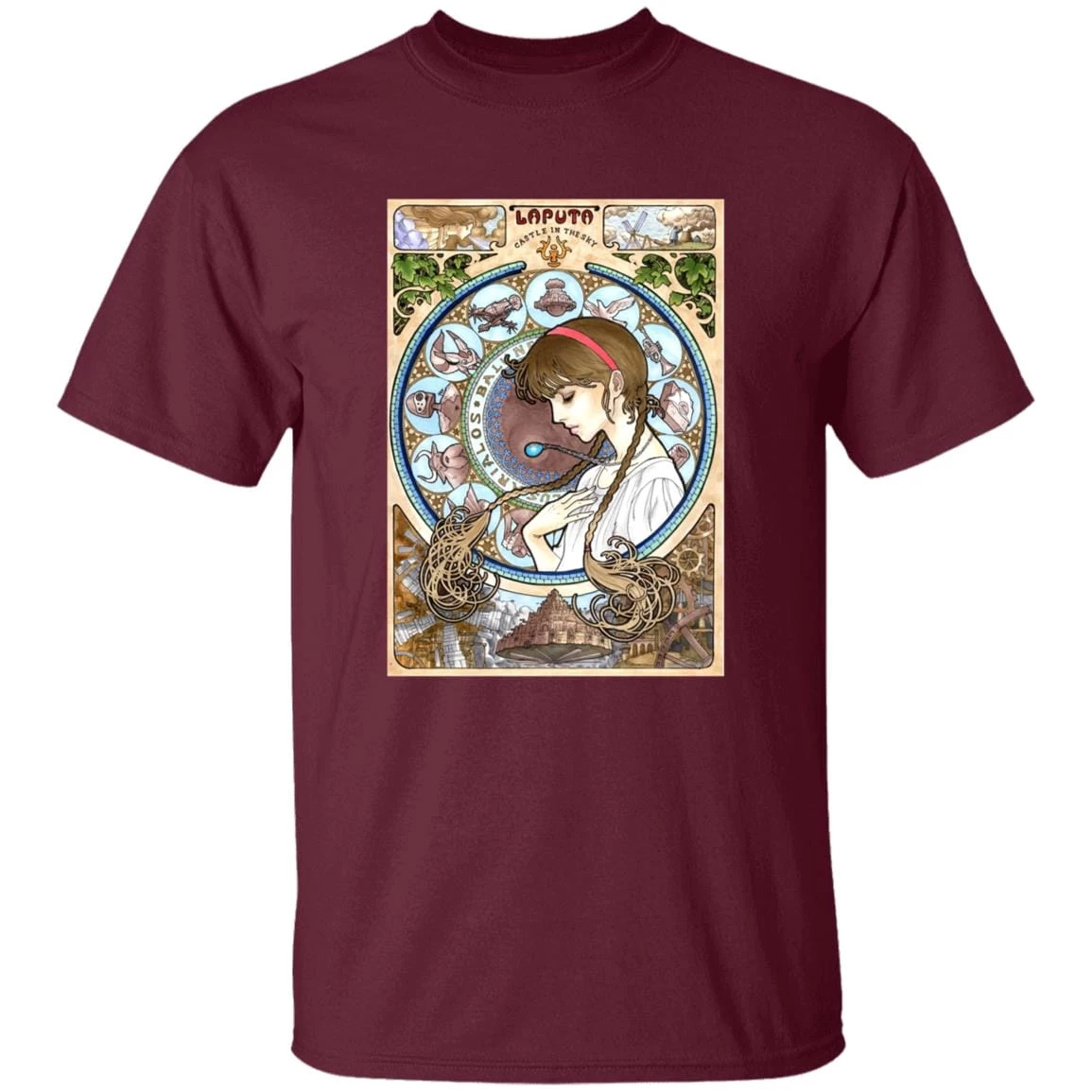 Laputa: Castle In The Sky – Sheeta Portrait Art T Shirt 8 Laputa: Castle In The Sky – Sheeta Portrait Art T Shirt - Image 6