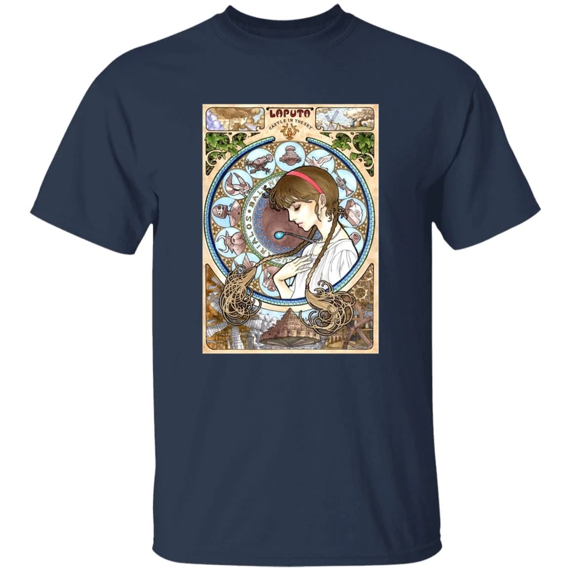 Laputa: Castle In The Sky – Sheeta Portrait Art T Shirt 17 Laputa: Castle In The Sky – Sheeta Portrait Art T Shirt - Image 15