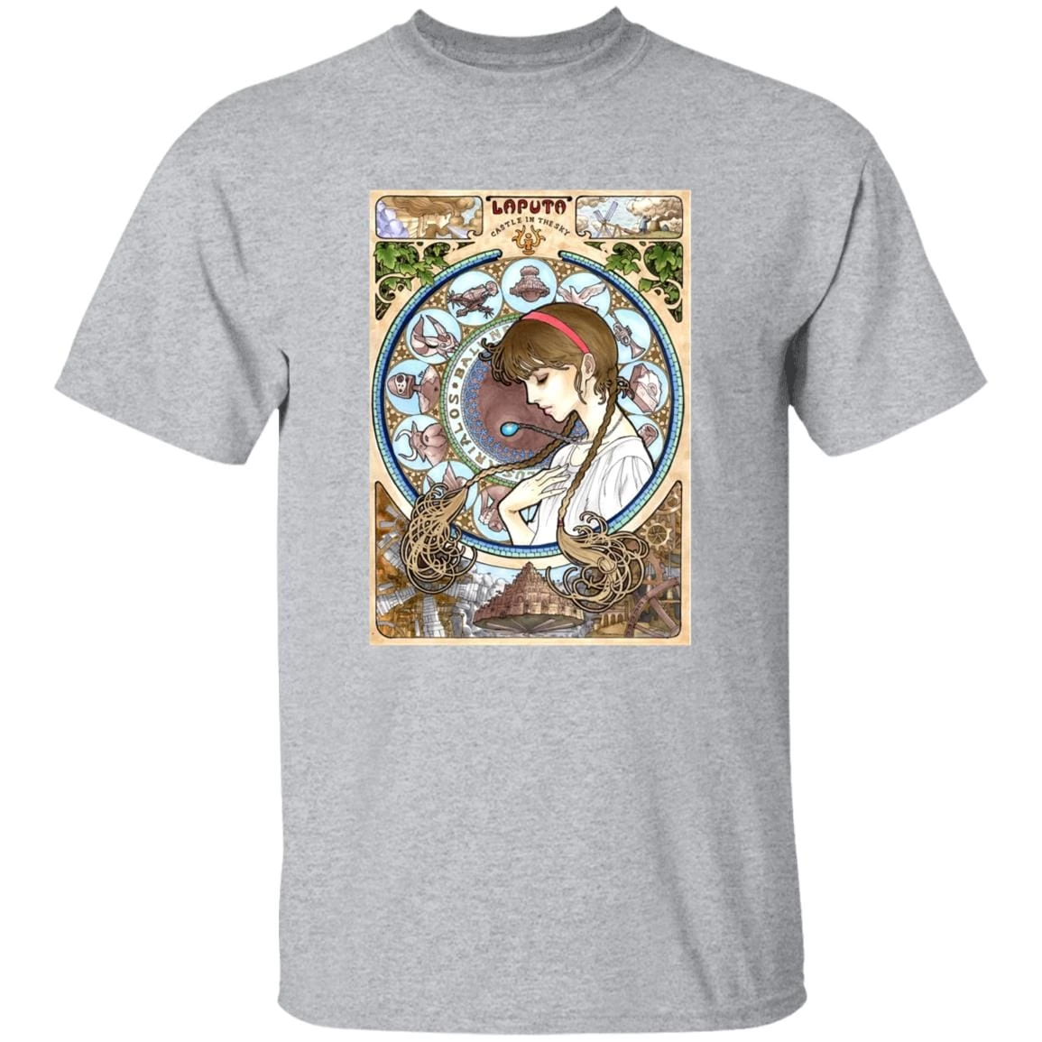 Laputa: Castle In The Sky – Sheeta Portrait Art T Shirt 11 Laputa: Castle In The Sky – Sheeta Portrait Art T Shirt - Image 9