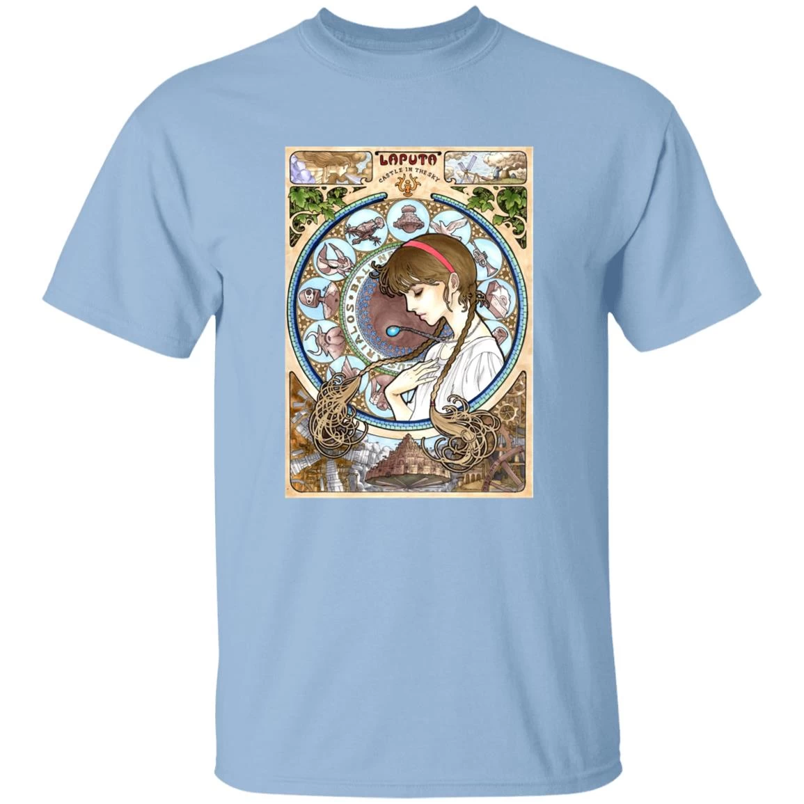 Laputa: Castle In The Sky – Sheeta Portrait Art T Shirt 14 Laputa: Castle In The Sky – Sheeta Portrait Art T Shirt - Image 12