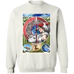 Princess Mononoke Portrait Art Sweatshirt -Ghibli Shop redirect09072021070902 1