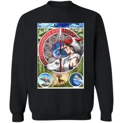 Princess Mononoke Portrait Art Sweatshirt -Ghibli Shop redirect09072021070902 2