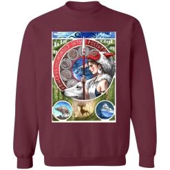 Princess Mononoke Portrait Art Sweatshirt -Ghibli Shop redirect09072021070902 3 1