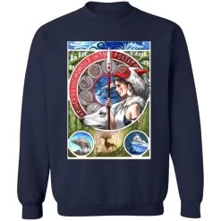 Princess Mononoke Portrait Art Sweatshirt -Ghibli Shop redirect09072021070902 4