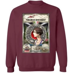 Porco Rosso Fiona Portrait Art Sweatshirt 33 Porco Rosso Fiona Portrait Art Sweatshirt -Ghibli Shop redirect09072021070927 3 1
