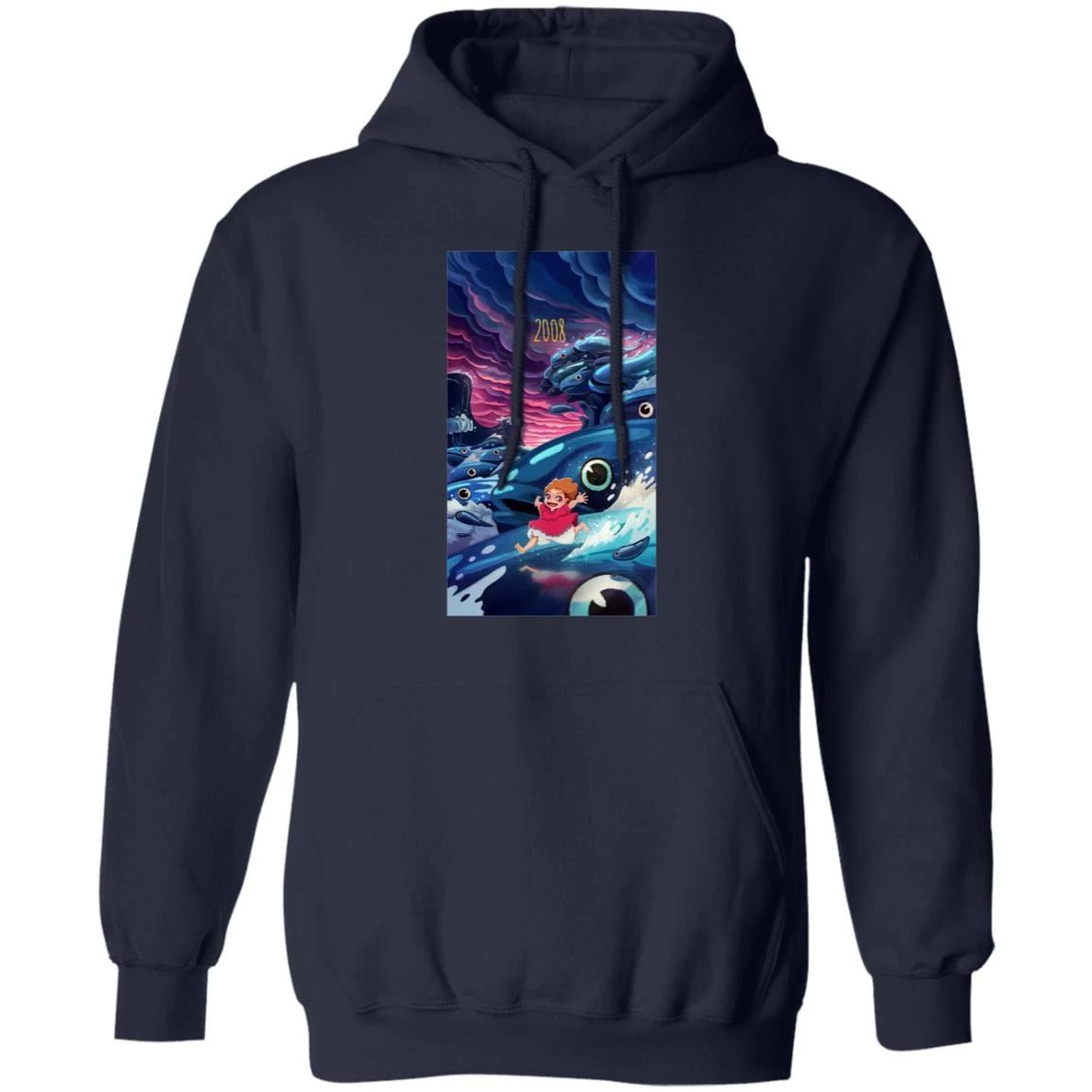 Ponyo 2008 Illustration Hoodie 6 Ponyo 2008 Illustration Hoodie - Image 4