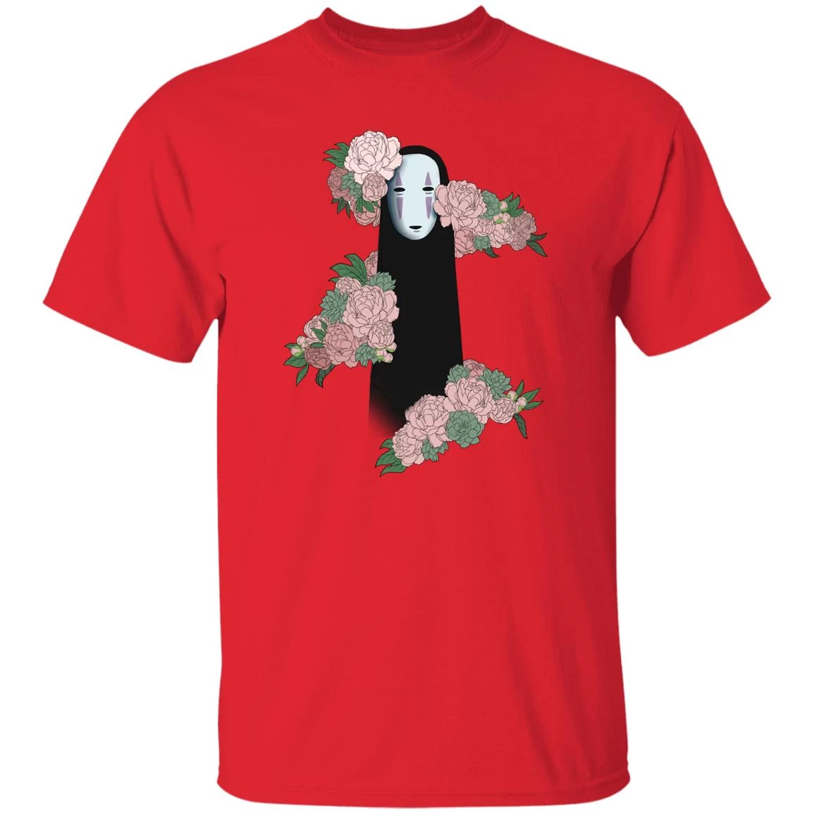 Spirited Away – Kaonashi By The Flowers Style 2 T Shirt 10 Spirited Away – Kaonashi By The Flowers Style 2 T Shirt - Image 8