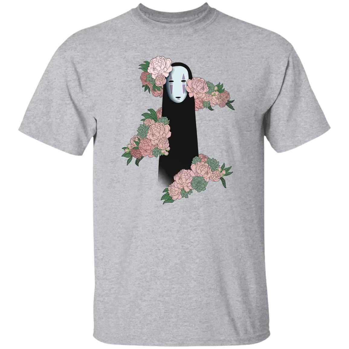 Spirited Away – Kaonashi By The Flowers Style 2 T Shirt 11 Spirited Away – Kaonashi By The Flowers Style 2 T Shirt - Image 9