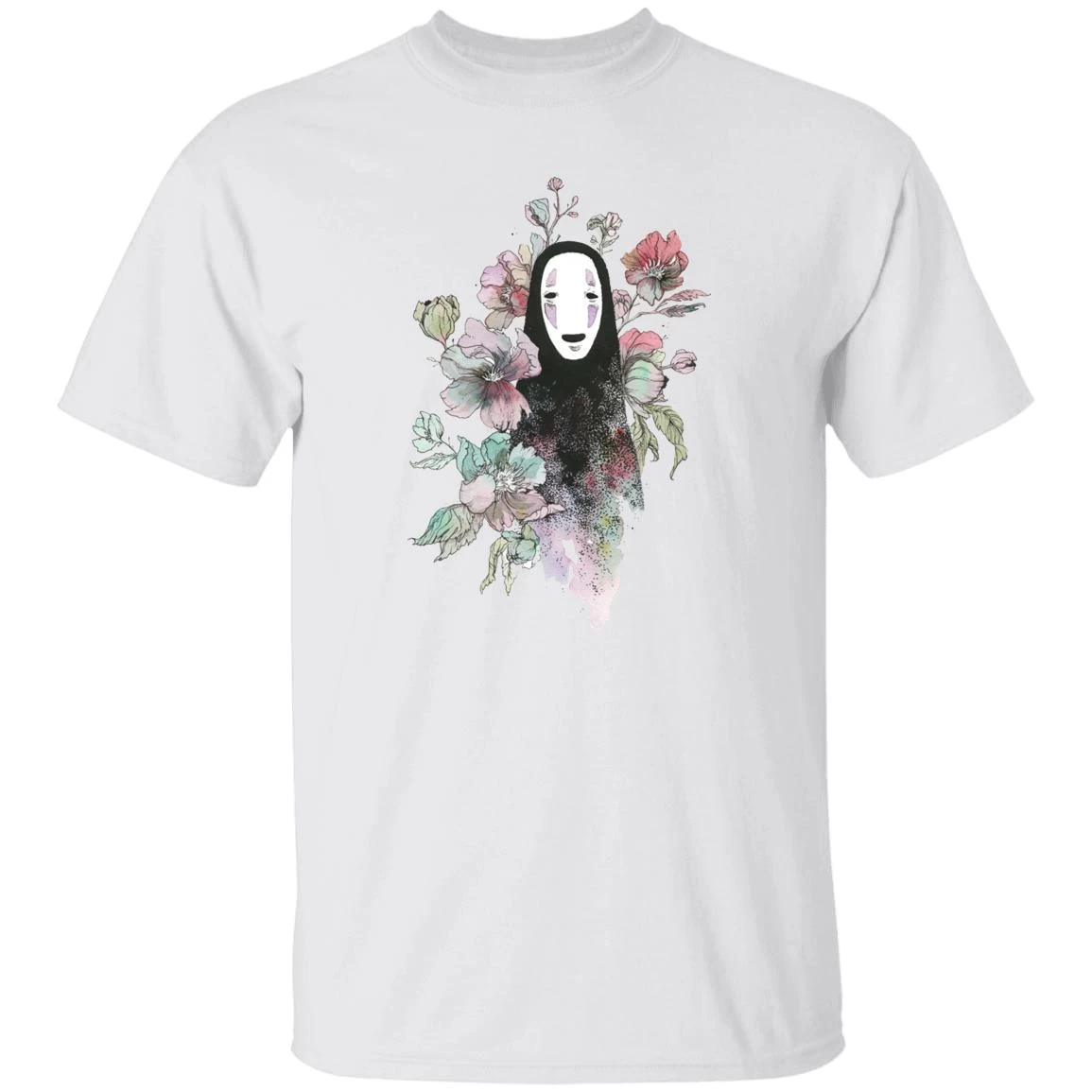 Spirited Away – Kaonashi By The Flowers T Shirt 20 Spirited Away – Kaonashi By The Flowers T Shirt - Image 18