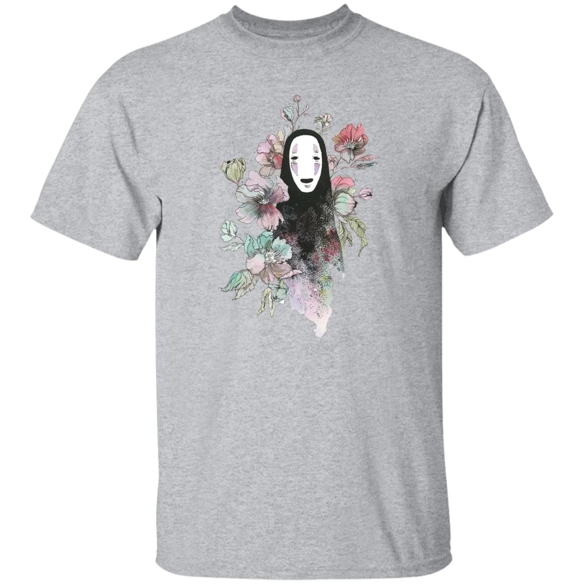 Spirited Away – Kaonashi By The Flowers T Shirt 19 Spirited Away – Kaonashi By The Flowers T Shirt - Image 17