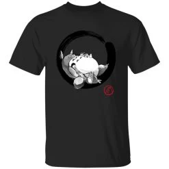 Totoro Family And The Girls In Black And White T Shirt -Ghibli Shop redirect09142022070902 1