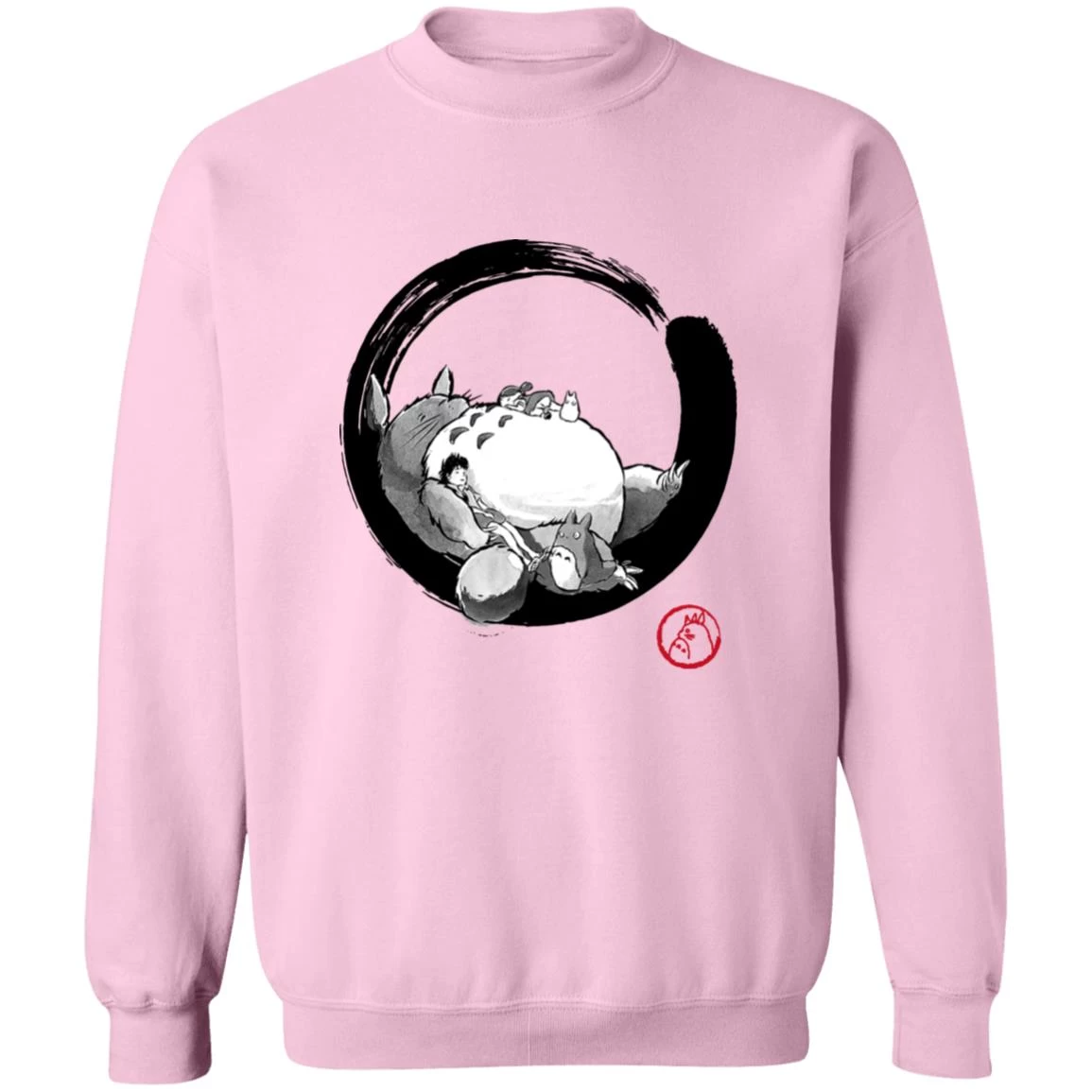 Totoro Family And The Girls In Black And White Sweatshirt 15 Totoro Family And The Girls In Black And White Sweatshirt - Image 13