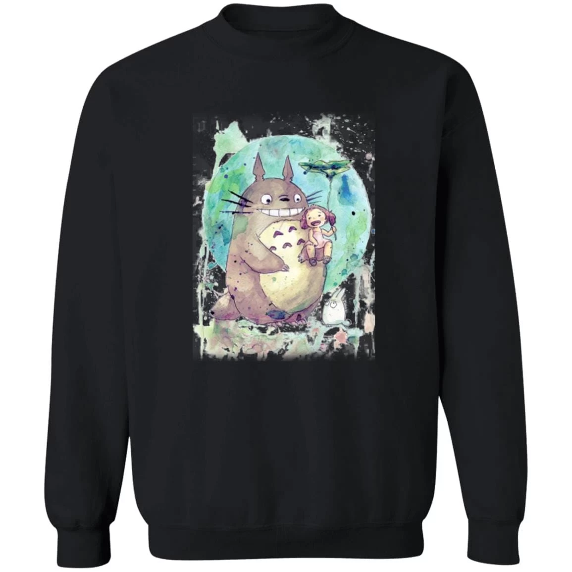 Totoro And Mei Watercolor Sweatshirt 12 Totoro And Mei Watercolor Sweatshirt - Image 10
