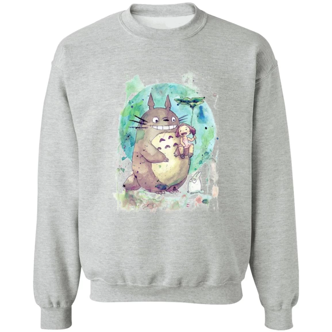Totoro And Mei Watercolor Sweatshirt 19 Totoro And Mei Watercolor Sweatshirt - Image 17