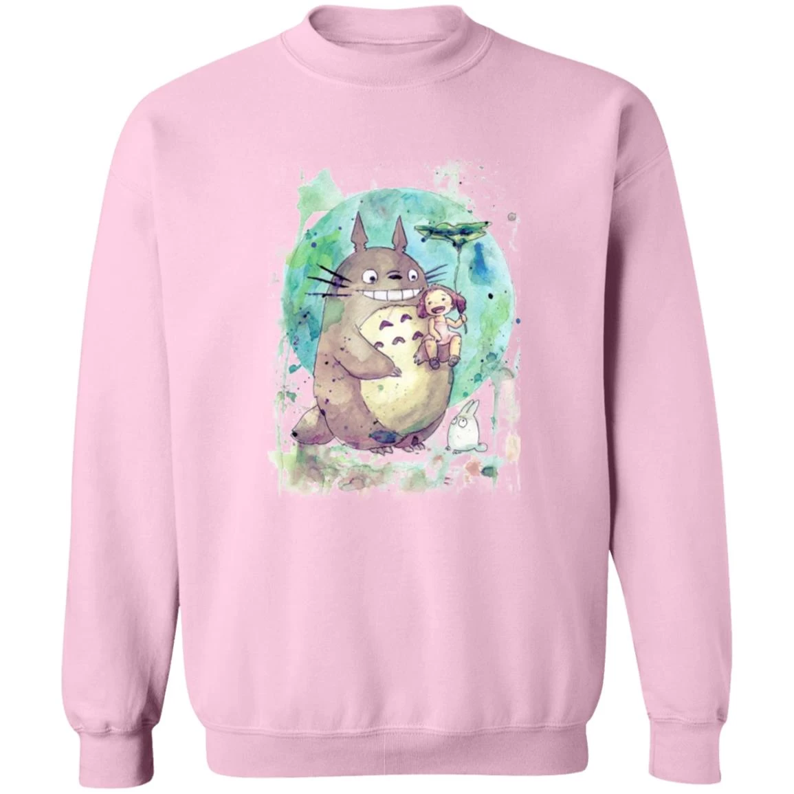 Totoro And Mei Watercolor Sweatshirt 11 Totoro And Mei Watercolor Sweatshirt - Image 9