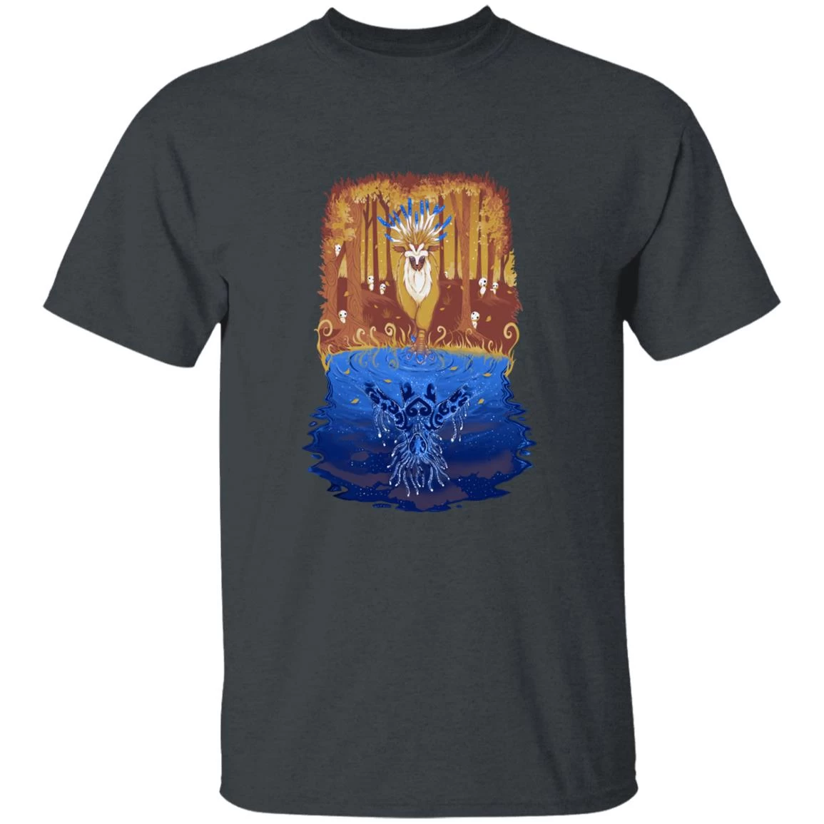 Princess Mononoke Shishigami Day And Night Time T Shirt 6 Princess Mononoke Shishigami Day And Night Time T Shirt - Image 4