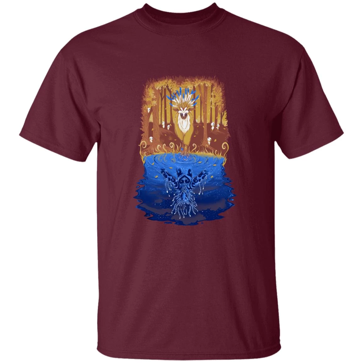 Princess Mononoke Shishigami Day And Night Time T Shirt 8 Princess Mononoke Shishigami Day And Night Time T Shirt - Image 6