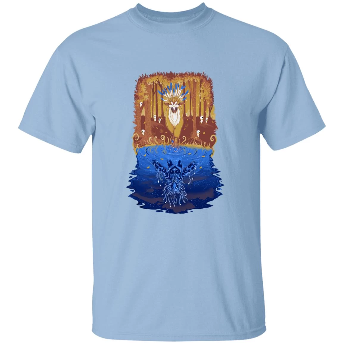 Princess Mononoke Shishigami Day And Night Time T Shirt 3 Princess Mononoke Shishigami Day And Night Time T Shirt