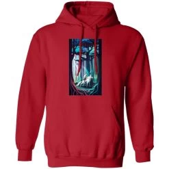 Princess Mononoke 1997 Illustration Hoodie -Ghibli Shop redirect09162021140907 8