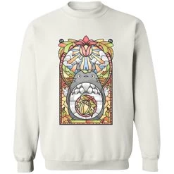 Totoro Stained Glass Art Sweatshirt -Ghibli Shop redirect09162021140934 1 1
