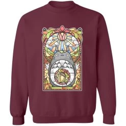 Totoro Stained Glass Art Sweatshirt -Ghibli Shop redirect09162021140935 1