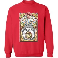 Totoro Stained Glass Art Sweatshirt -Ghibli Shop redirect09162021140935 3 1