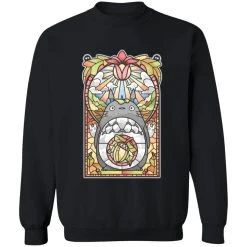 Totoro Stained Glass Art Sweatshirt -Ghibli Shop redirect09162021140935 7