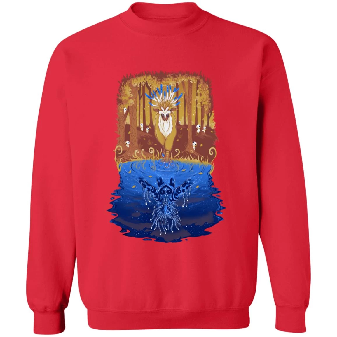 Princess Mononoke Shishigami Day And Night Time Sweatshirt 8 Princess Mononoke Shishigami Day And Night Time Sweatshirt - Image 6