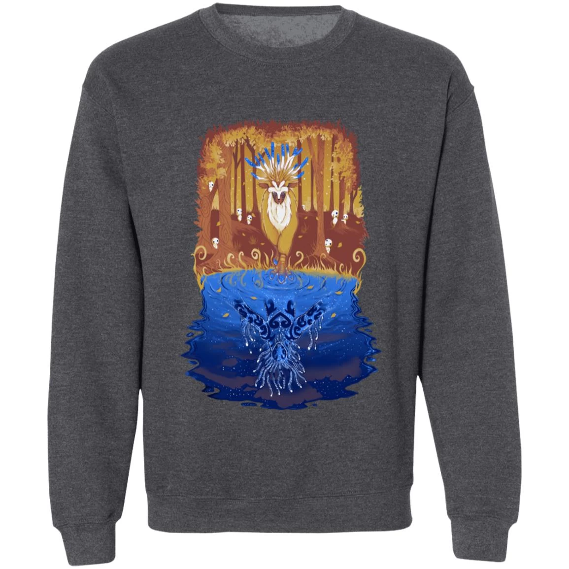 Princess Mononoke Shishigami Day And Night Time Sweatshirt 9 Princess Mononoke Shishigami Day And Night Time Sweatshirt - Image 7