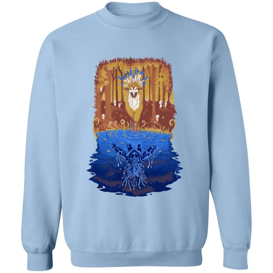Princess Mononoke Shishigami Day And Night Time Sweatshirt 10 Princess Mononoke Shishigami Day And Night Time Sweatshirt - Image 8