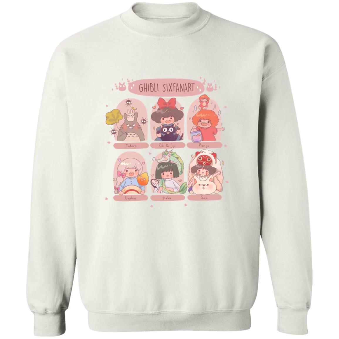 Studio Ghibli Sixfanart Sweatshirt 4 Studio Ghibli Sixfanart Sweatshirt - Image 2