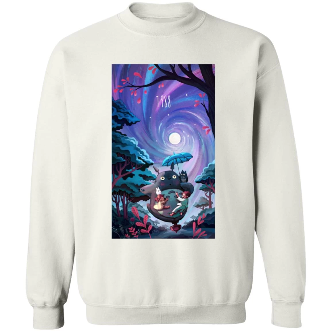 My Neighbor Totoro 1988 Illustration Sweatshirt 4 My Neighbor Totoro 1988 Illustration Sweatshirt - Image 2