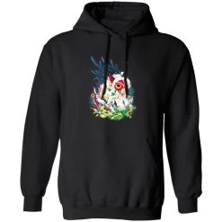 Princess Mononoke Colorful Portrait Hoodie -Ghibli Shop redirect09172021140927 2