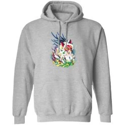 Princess Mononoke Colorful Portrait Hoodie -Ghibli Shop redirect09172021140927 9