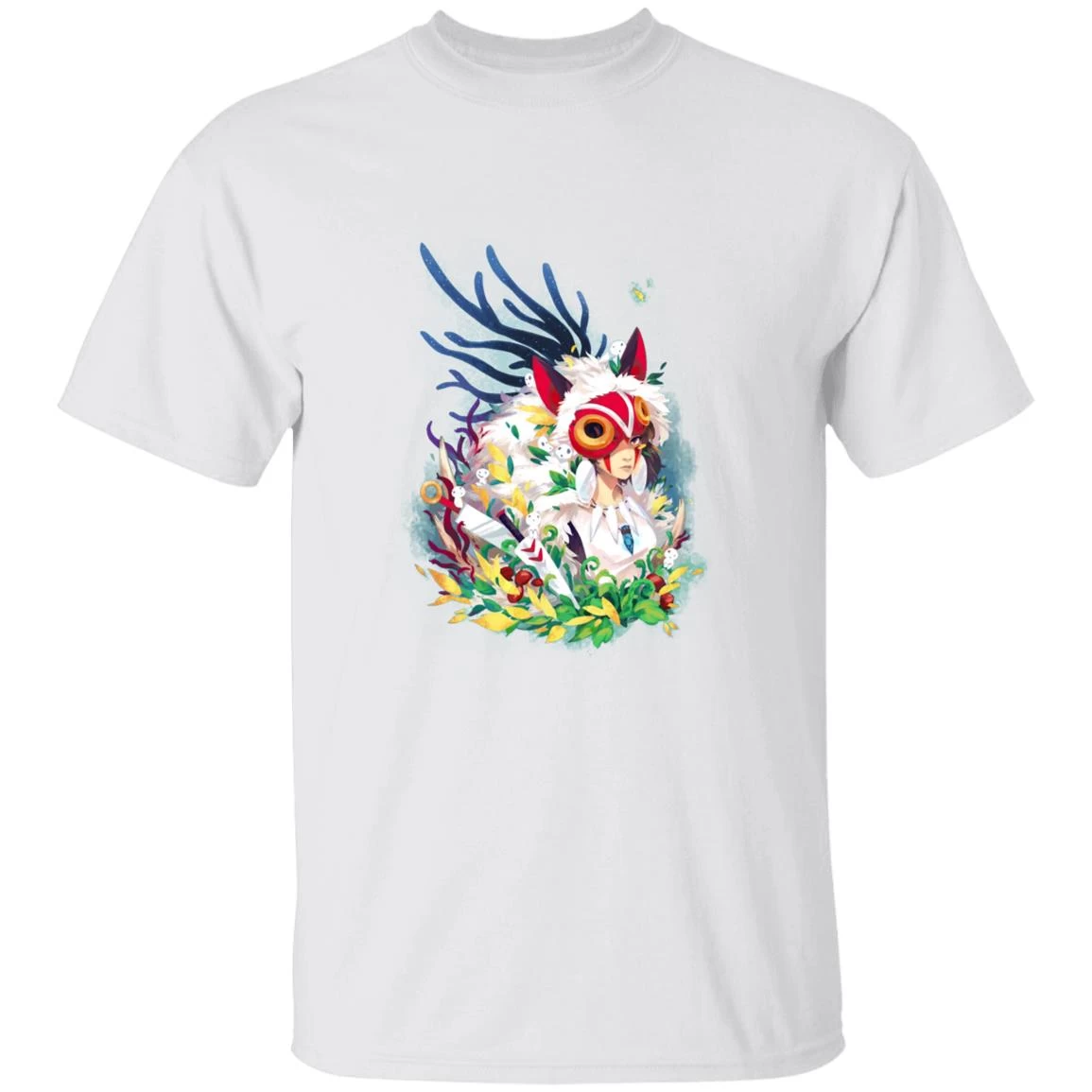 Princess Mononoke Colorful Portrait T Shirt 4 Princess Mononoke Colorful Portrait T Shirt - Image 2