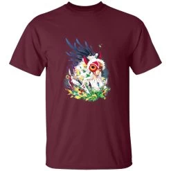 Princess Mononoke Colorful Portrait T Shirt 25 Princess Mononoke Colorful Portrait T Shirt -Ghibli Shop redirect09172021140930 5