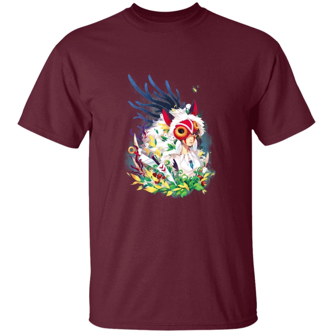 Princess Mononoke Colorful Portrait T Shirt 8 Princess Mononoke Colorful Portrait T Shirt - Image 6