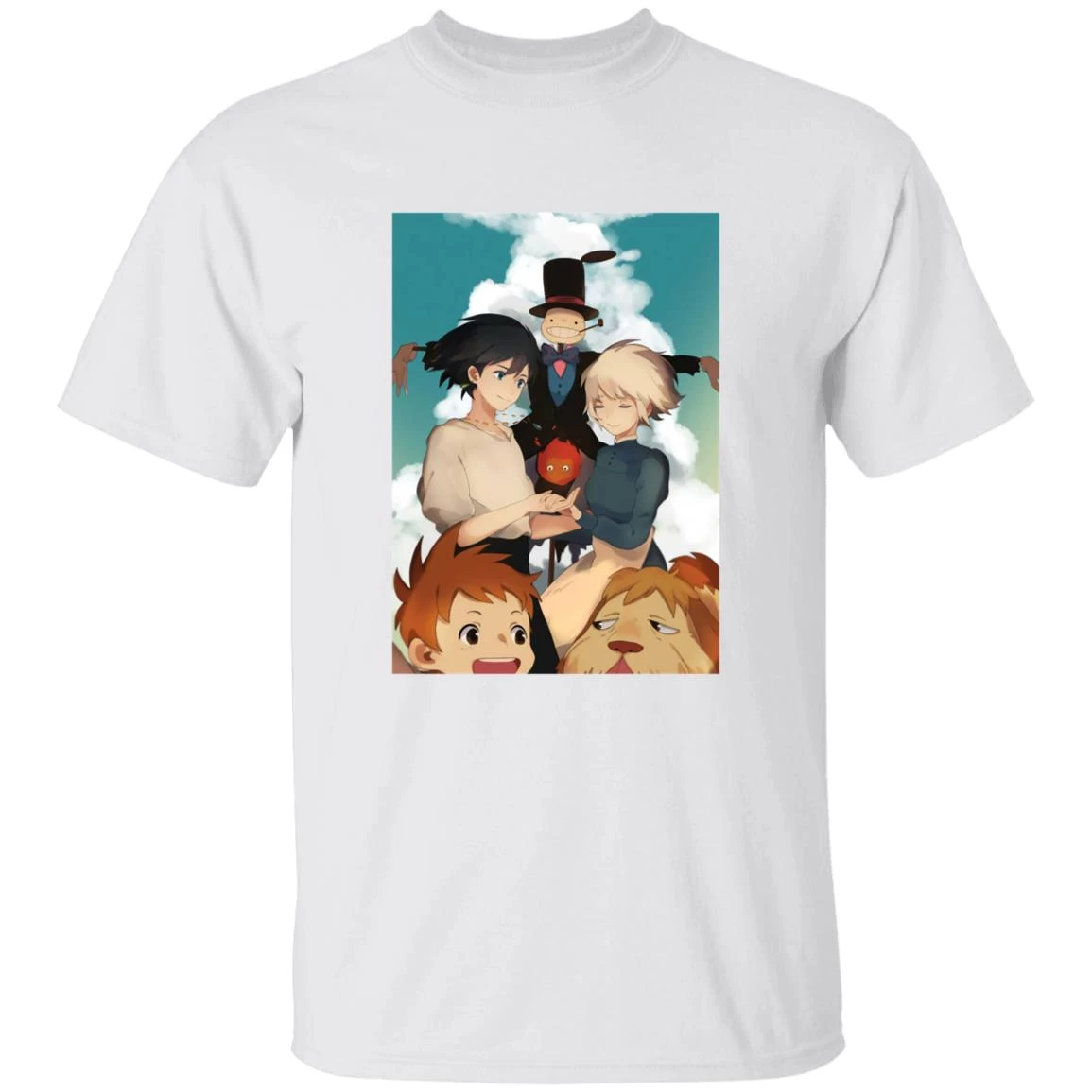 Howl’s Moving Castle – Happy Ending T Shirt 4 Howl’s Moving Castle – Happy Ending T Shirt - Image 2