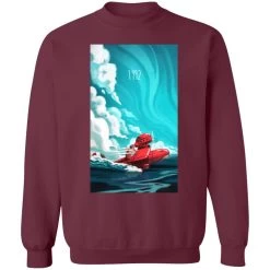 Porco Rosso 1982 Illustration Sweatshirt -Ghibli Shop redirect09182021140954 3