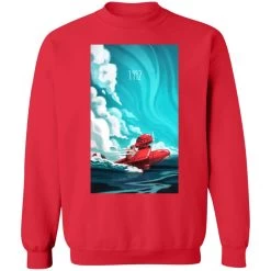 Porco Rosso 1982 Illustration Sweatshirt -Ghibli Shop redirect09182021140954 5 1