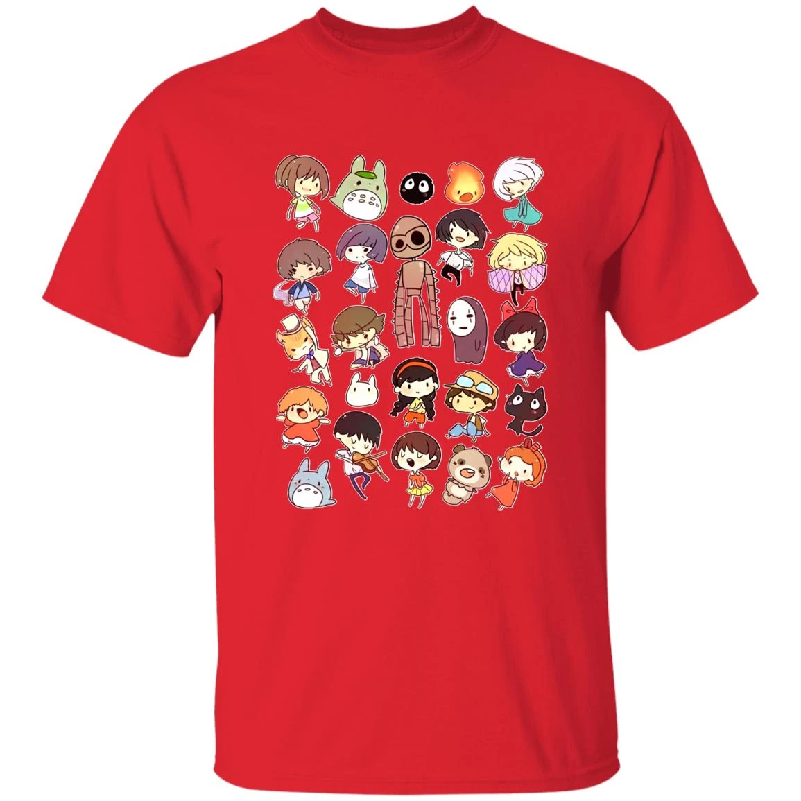Ghibli Movie Characters Cute Chibi Collection T Shirt 10 Ghibli Movie Characters Cute Chibi Collection T Shirt - Image 8