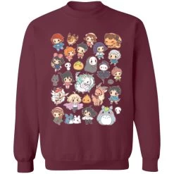 Ghibli Characters Cute Chibi Collection Sweatshirt -Ghibli Shop redirect09212021070911 3