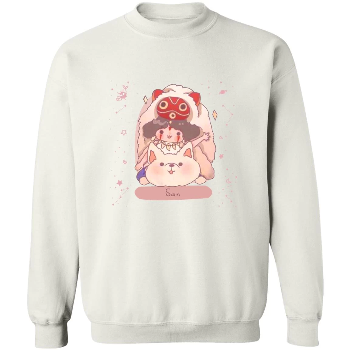 Mononoke Princess – San Fanart Sweatshirt 4 Mononoke Princess – San Fanart Sweatshirt - Image 2