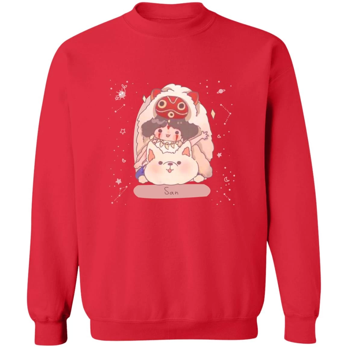 Mononoke Princess – San Fanart Sweatshirt 8 Mononoke Princess – San Fanart Sweatshirt - Image 6
