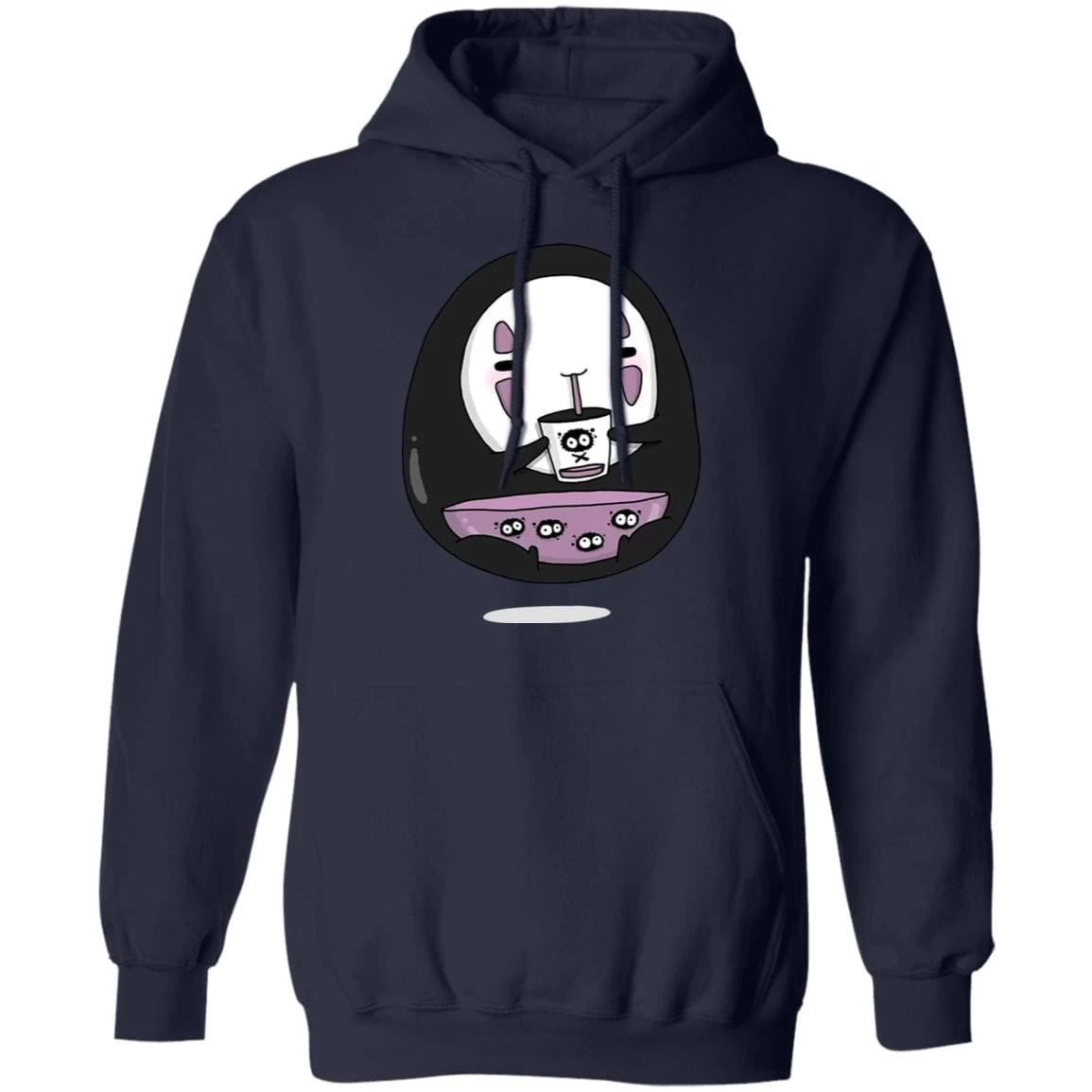 Cute No Face Kaonashi Drinking Tea Hoodie 17 Cute No Face Kaonashi Drinking Tea Hoodie - Image 15