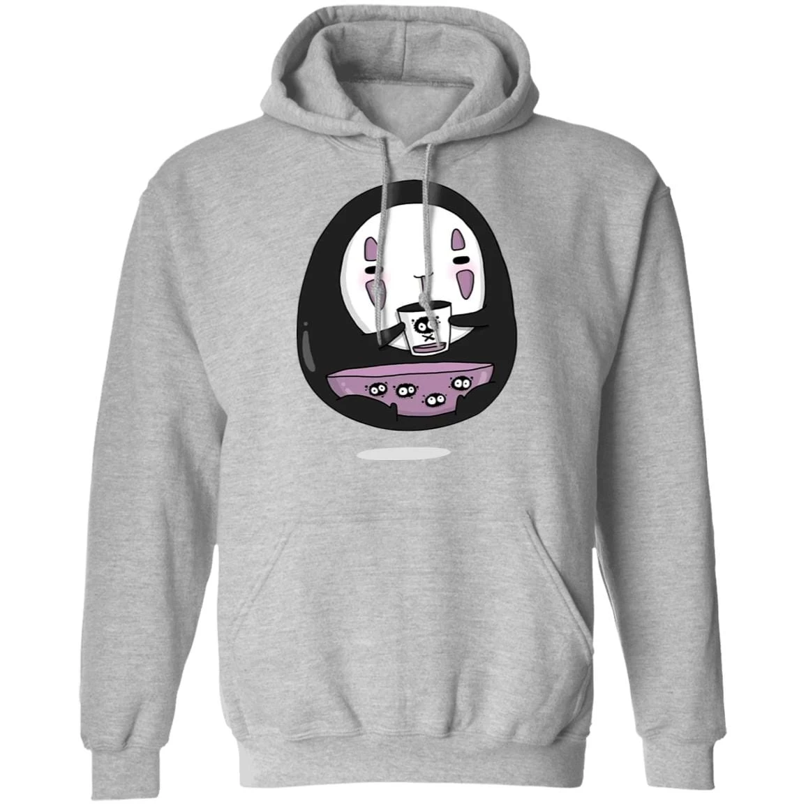 Cute No Face Kaonashi Drinking Tea Hoodie 19 Cute No Face Kaonashi Drinking Tea Hoodie - Image 17