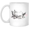 Sleeping Totoro Ink Painting Mug -Ghibli Shop redirect10032021051007